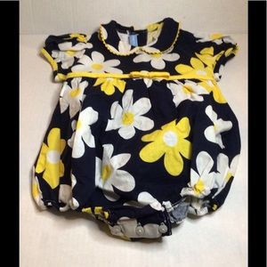 Mondays child vintage baggy floral romper size 18m